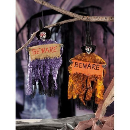 INGROSSO HALLOWEEN DECORAZIONE HORROR LUCI+SUONO 25X50CM 8021785408135 INGROSSO ARTICOLI DI HALLOWEEN
