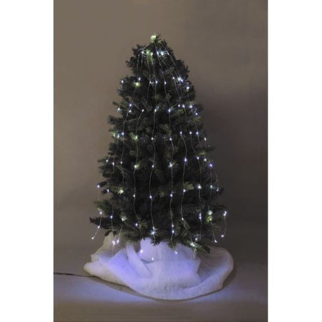 MANTELLO 100 LED BIANCO FREDDO C/FLASH EAN 8019959408715 INGROSSO LUCI NATALIZIE