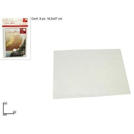 INGROSSO CASALINGHI CARTA FORNO 42X30CM SET 8 PZ 8034048191750 INGROSSO ACCESSORI CUCINA VASCHETTE DI ALLUMNIO E BOBINE PER ALIM