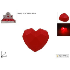 INGROSSO SAN VALENTINO CUORE DIAMANTE CON LUCE 8053482238869 INGROSSO REGALI PER SAN VALENTINO