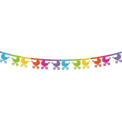 INGROSSO FESTA E PARTY FESTONE CULLETTA MULTICOLOR MT.3X18 8019959914636 INGROSSO ARTICOLI PER FESTE