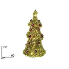 INGROSSO ARTICOLI NATALIZI ALBERO ORO APPENDIBILE 108CM 8033113118142 INGROSSO ARTICOLI NATALE ALBERI DI NATALE