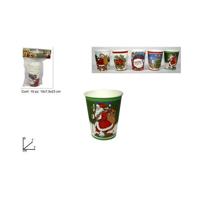 BICCHIERI CARTA NATALE 10PZ SOGG.ASS. EAN 8033113090912 INGROSSO BICCHIERI NATALIZI BICCHIERI CARTA NATALE 10PZ SOGG.ASS. EAN 8033113090912 INGROSSO BICCHIERI NATALIZI