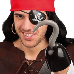 INGROSSO HALLOWEEN UNCINO PIRATA IN BUSTA C/CAV. 8004761051303 INGROSSO ARTICOLI DI HALLOWEEN SET TRAVESTIMENTI HALLOWEEN