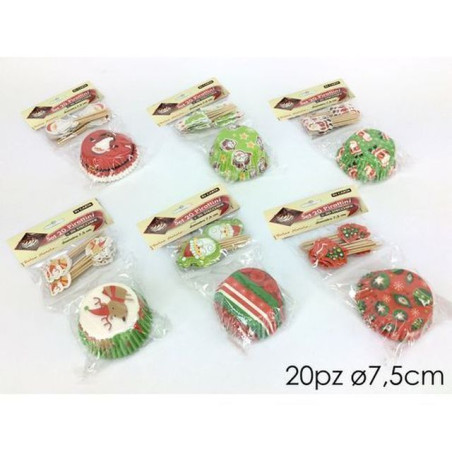 INGROSSO CASALINGHI SET 20 PIROTTINI+20 STECCHINI NAT. ASS 8015361090579 INGROSSO ACCESSORI CUCINA ACCESSORI PER DOLCI