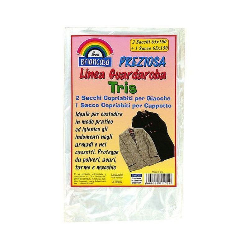 SACCHI COPRIABITI TRIS EAN 8000061011719 INGROSSO ACCESSORI ARMADIO SACCHI COPRIABITI TRIS EAN 8000061011719 INGROSSO ACCESSORI ARMADIO