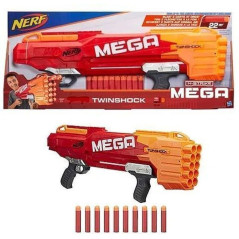 INGROSSO GIOCATTOLI NERF MEGA TWINSHOCK 762X318X86MM +8ANNI HASBRO-DARDI MEGA WHISTLER CHE SIBILANO 5010993397570 INGROSSO ARMI