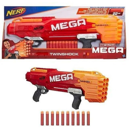 INGROSSO GIOCATTOLI NERF MEGA TWINSHOCK 762X318X86MM +8ANNI HASBRO-DARDI MEGA WHISTLER CHE SIBILANO 5010993397570 INGROSSO ARMI