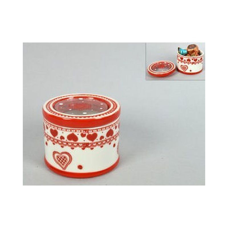 COFANETTO TONDO C/CUORI 6X8X8CM EAN 8033113730139 INGROSSO OGGETTISTICA NATALIZIA COFANETTO TONDO C/CUORI 6X8X8CM EAN 8033113730139 INGROSSO OGGETTISTICA NATALIZIA