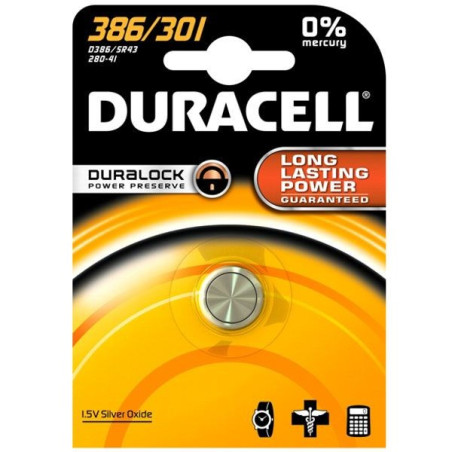 DURACELL PILA 386/301 BL.1 EAN 5000394067721 INGROSSO PILE A BOTTONE