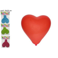 INGROSSO PALLONCINI CUORE GIGANTE PALLONCINO 18X25CM 3COL. 8027501432620 INGROSSO ARTICOLI PER FESTE