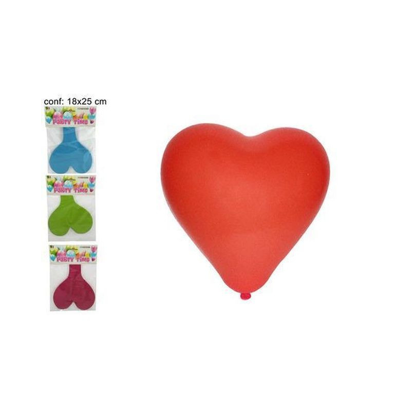 CUORE GIGANTE PALLONCINO 18X25CM 3COL. EAN 8027501432620 INGROSSO PALLONCINI COMPLEANNO