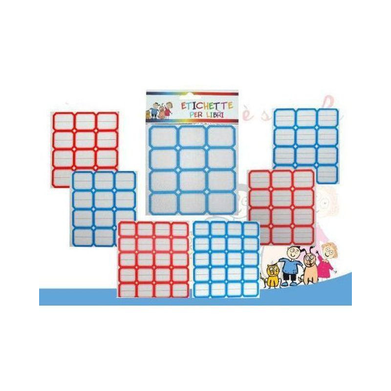 ETICHETTE PER LIBRI 10FOGLI 12 EAN 8050444932704 INGROSSO ETICHETTE LABEL POSTIT