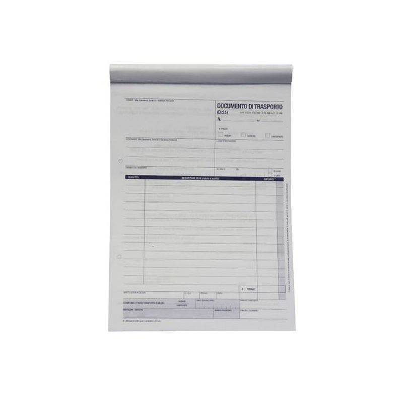 DOCUMENTO DI TRASPORTO 3 COPIE 15X21,5 EAN 8033593013395 INGROSSO MODULI E SCHEDE DOCUMENTO DI TRASPORTO 3 COPIE 15X21,5 EAN 8033593013395 INGROSSO MODULI E SCHEDE