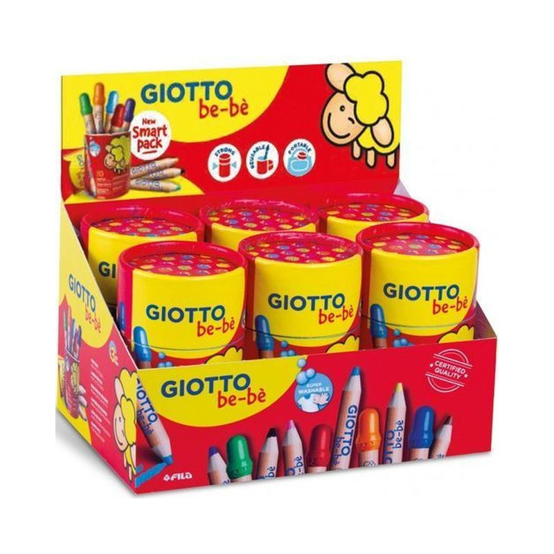 MATITONI BARATTOLO 10PZ GIOTTO BEBE' EAN 8000825018947 INGROSSO PASTA PER MODELLARE DIDO
