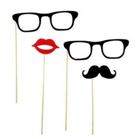 INGROSSO FESTA E PARTY ACCESSORI PER SELFIE 4PZ MISTER & MISS 4032037542679 INGROSSO ARTICOLI PER FESTE