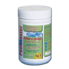 INGROSSO ARTICOLI MARE TRICLORO 1KG PASTIGLIE DA 200G CONTIENE TRICLORO.ANTIALGA.FLOCCULANTE 8006956096007 INGROSSO GONFIABILI M