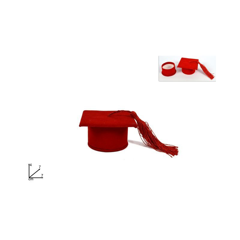 SCATOLA CAPPELLO LAUREA ROSSO 7X7X4CM EAN 8034048362037 INGROSSO ACCESSORI PARTY SCATOLA CAPPELLO LAUREA ROSSO 7X7X4CM EAN 8034048362037 INGROSSO ACCESSORI PARTY
