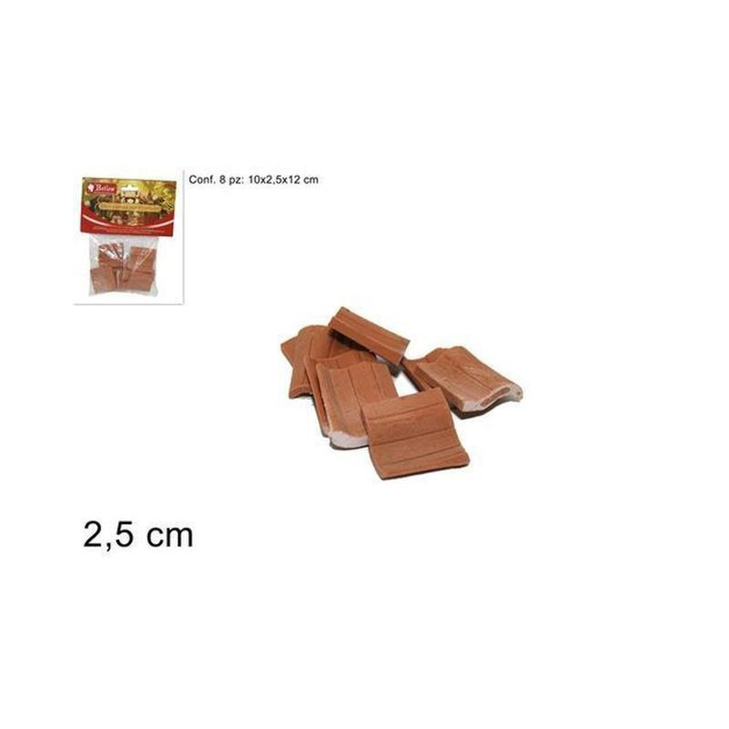 MEZZE TEGOLE TERRACOTTA PZ.8 2.5CM EAN 8033113064494 INGROSSO ACCESSORI PER IL PRESEPE MEZZE TEGOLE TERRACOTTA PZ.8 2.5CM EAN 8033113064494 INGROSSO ACCESSORI PER IL PRESEPE