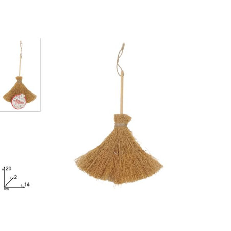 INGROSSO ARTICOLI NATALIZI SCOPETTA 12X2X20CM 8033113183256 INGROSSO ARTICOLI NATALE BEFANA