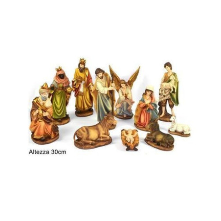 NATIVITA' 11PZ 30CM EAN 8033113239731 INGROSSO PERSONAGGI PER IL PRESEPE E ANIMALI