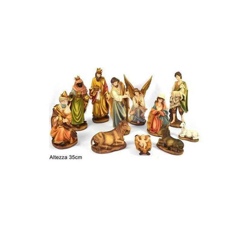 NATIVITA' 11PZ 35CM EAN 8033113239762 INGROSSO PERSONAGGI PER IL PRESEPE E ANIMALI