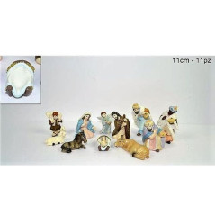 INGROSSO ARTICOLI NATALIZI NATIVITA C/VESTITI DECORATI 11CM 11PZ 8033113428463 INGROSSO PRESEPE E ACCESSORI