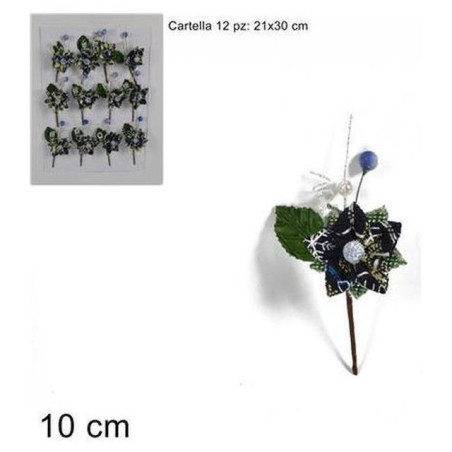 INGROSSO ARTICOLI NATALIZI RAMETTO FIORE SCOZZESE BLU CM 10 8033113664779 INGROSSO DECORAZIONI NATALIZIE