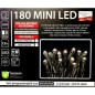 180 LUCI LED PER ESTERNO BIANCHE EAN 8015361279288 INGROSSO LUCI NATALIZIE