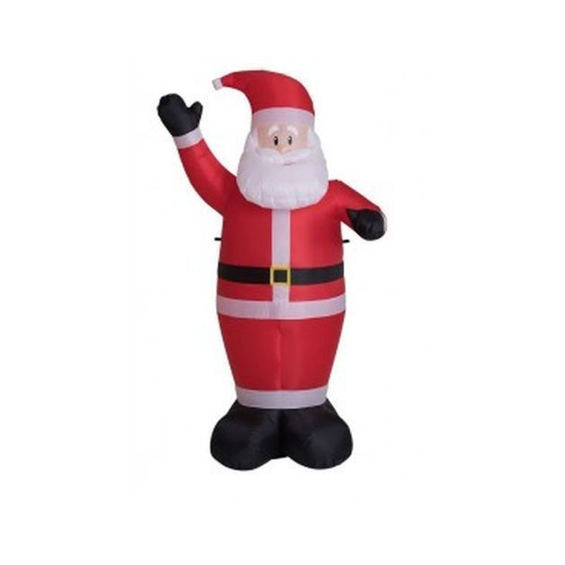 BABBO NATALE GONFIABILE C/LUCI (220 VOLT EAN 8004761097400 INGROSSO OGGETTISTICA NATALIZIA