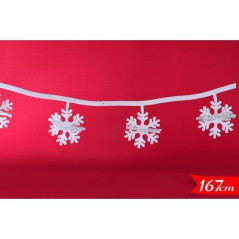INGROSSO ARTICOLI NATALIZI CATENA C/FIOCCHI DI NEVE 3D 167CM 8032732193325 INGROSSO ARTICOLI NATALE LUCI NATALIZIE