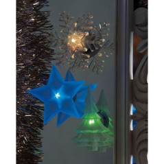 INGROSSO ARTICOLI NATALIZI DECORAZIONE C/LED VENTOSA D.9CM INTERNO 3 SOGGETTI NATALIZI 8021785450899 INGROSSO DECORAZIONI NATALI