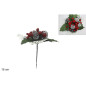 SPILLONE C/BACCHE EAN 8033113324499 INGROSSO FIORI FINTI NATALIZI
