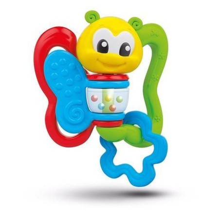SONAGLINO FARFALLA 14.5X20.4X4.5CM +3M CLEMENTONI-IDEALE PER FASE DENTIZIONE EAN 8005125171590 INGROSSO GIOCHI PRIMA INFANZIA