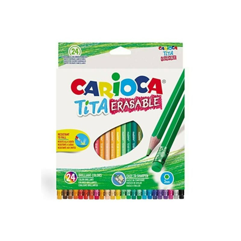 CARIOCA 24 MATITE TITA CANCELLABILE COL. EAN 8003511429386 INGROSSO MATITE COLORATE CARIOCA 24 MATITE TITA CANCELLABILE COL. EAN 8003511429386 INGROSSO MATITE COLORATE