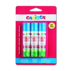 INGROSSO CARTOLERIA CARIOCA COLLA STICK GR.10 PZ.3 BLISTER 8003511427818 INGROSSO COLLA NASTRI SPAGHI