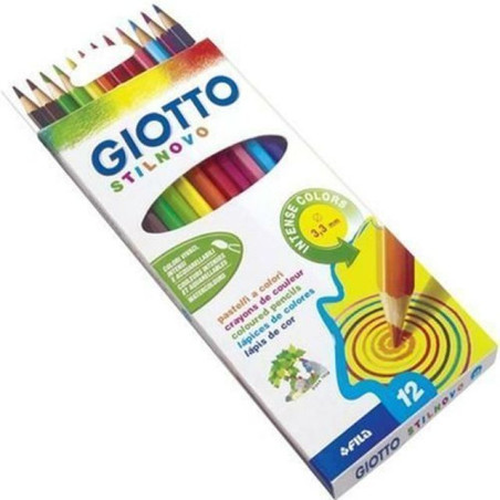 GIOTTO STILNOVO ACQUARELLABILI 12PZ APP. EAN 8000825255700 INGROSSO MATITE COLORATE