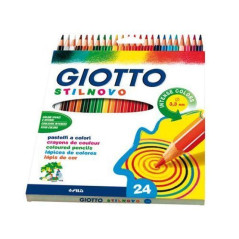 INGROSSO CARTOLERIA MATITE COL. GIOTTO STILNOVO PZ.24 8000825256608 INGROSSO PENNARELLI MATITE COLORATE TEMPERE