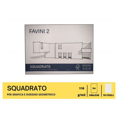 INGROSSO FAVINI ALBUM F2 24X33 SQUADRATO 8007057302011 INGROSSO QUADERNI ALBUM BRISTOL ALBUM DA DISEGNO