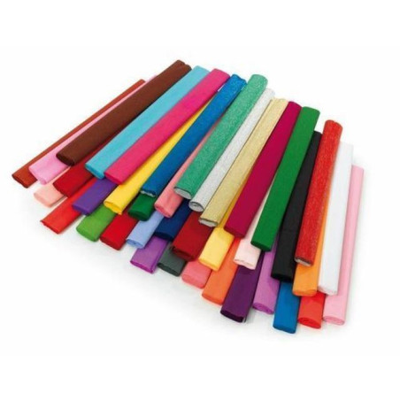 INGROSSO CARTOLERIA CARTA CRESPA GR.40 VIOLA CREPE PAPER PURPLE COL.-HS CODE:48089000 8004496013225 INGROSSO QUADERNI ALBUM BRIS