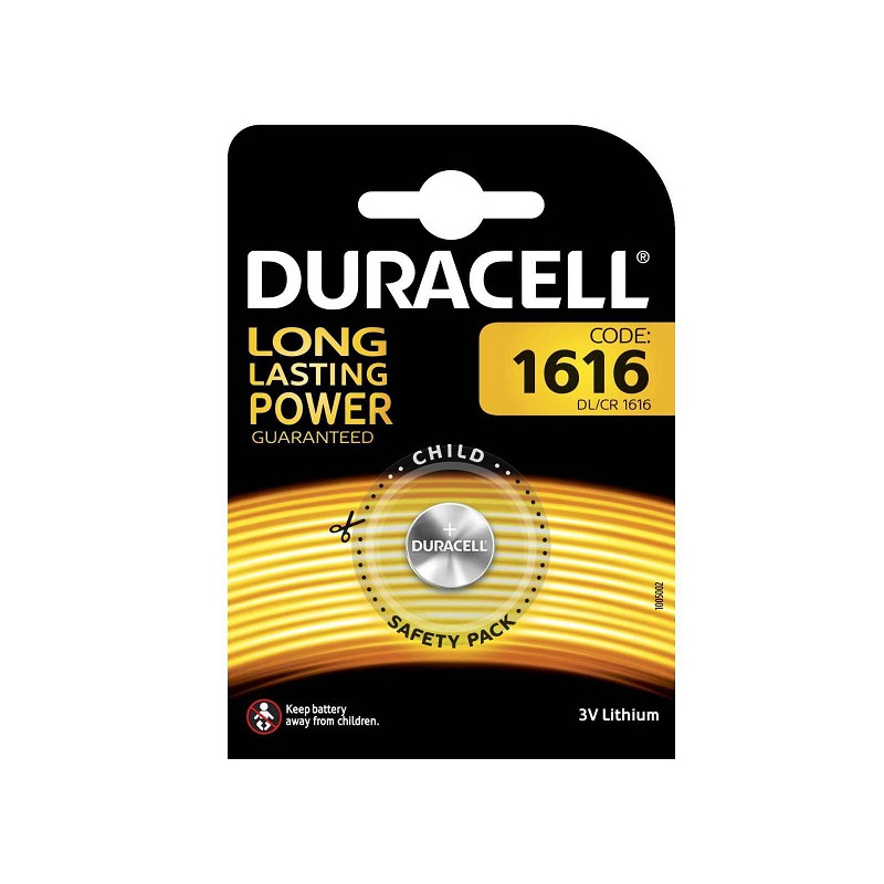 DURACELL PILA DL 1616 3V 10 EAN 5000394030336 INGROSSO PILE A BOTTONE
