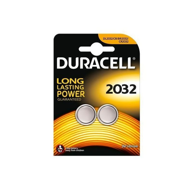 DURACELL PILE CR2032 3V PZ.2 IN BLISTER EAN 5000394203921 INGROSSO PILE A BOTTONE