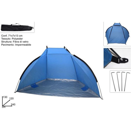 TENDA PARASOLE DA SPIAGGIA 240X120 EAN 8034048582176 INGROSSO OMBRELLONI