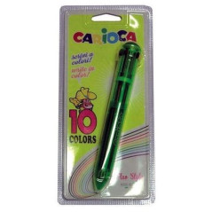 INGROSSO CARTOLERIA CARIOCA 10 COLORI FLUO IN BLISTER 1PZ 22 X 28 X 12 CM 8003511415006 INGROSSO PENNE REFIL MARCATORI EVIDENZIA