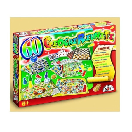 GIOCHI RIUNITI 60 GIOCHI EAN 8000888000675 INGROSSO GIOCHI DI SOCIETA