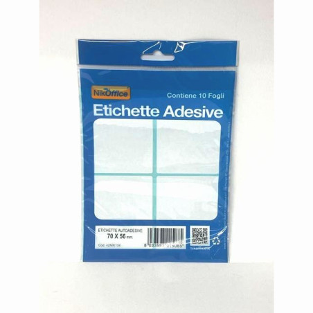 INGROSSO CARTOLERIA BUSTINE ETICHET. 10FOGLI 70X56 8033593015085 INGROSSO ARTICOLI DI CANCELLERIA ETICHETTE LABEL POSTIT