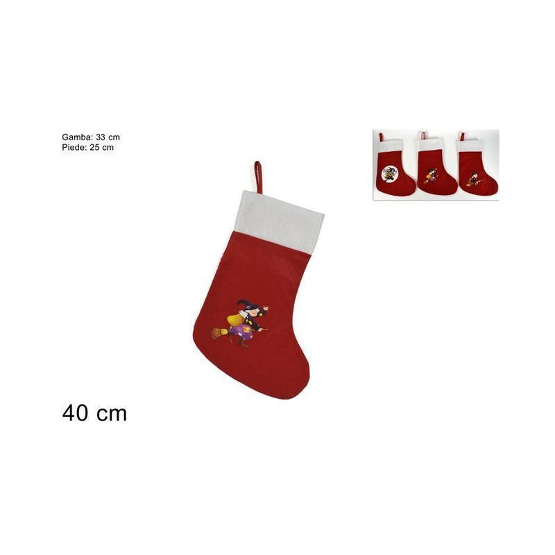 CALZA FELTRO C/BEFANA 40X25CM EAN 8033113439926 INGROSSO BEFANA