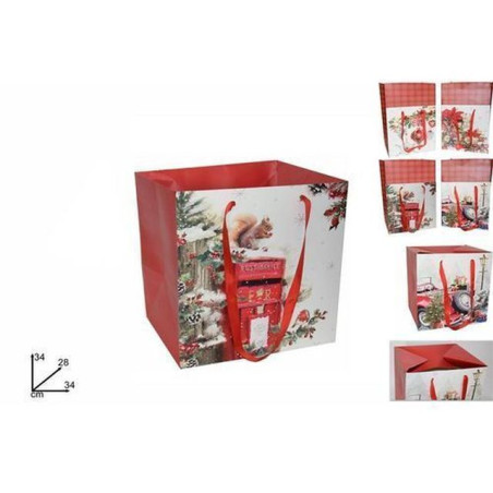 INGROSSO ARTICOLI NATALIZI SCATOLA REGALO C/MANICI SCEN. NATALIZIO 4ASS. 49.5X33.8X28CM YD18ZEH-SD 8033113900495 INGROSSO ARTICO