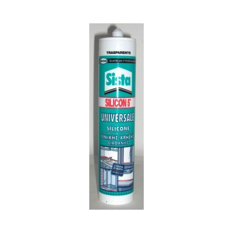 PATTEX SILICON 5 UNIVERS.TRASP. 280ml. EAN 8004630903597 INGROSSO SILICONI E COLLE