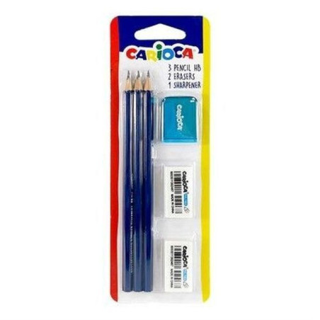 INGROSSO CARTOLERIA CARIOCA SCHOOL SET BLISTER 8003511432874 INGROSSO MATITE MINE TEMPERINI MATITE DA DISEGNO